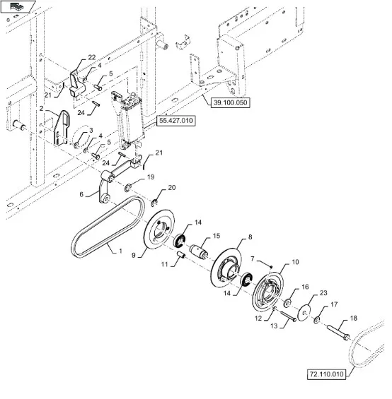 47402211 - Шкив ремённой передачи
